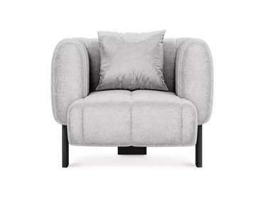 Кресло Cassis серого цвета с черными ножками