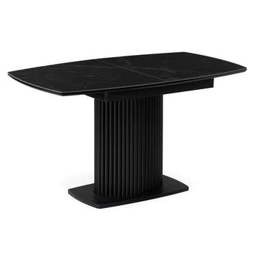 Раскладной обеденный стол Фестер черного цвета