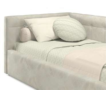 Кровать с подъемным механизмом Bonna 90х200 кремового цвета