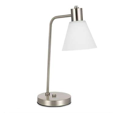 Прикроватная лампа Никель/Белый E27 1*60W ARKI