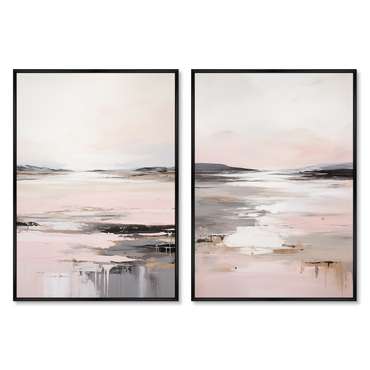 Набор из двух репродукций картин Landscape Collection, Frosty morning, 2024г.