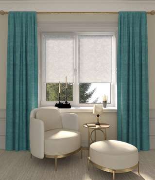 мини ролета Севилия 57х175 серебро