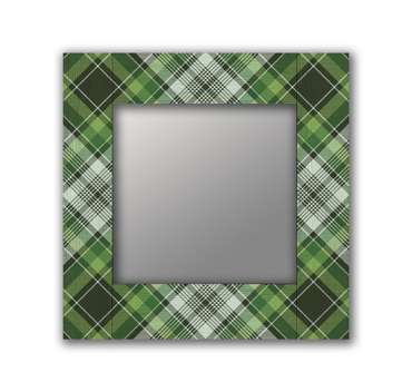 Настенное зеркало Шотландия-3 50х65 зеленого цвета