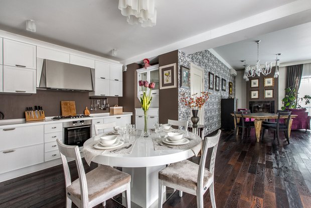Фотография:  в стиле , Кухня и столовая, Гостиная, Советы – фото на INMYROOM