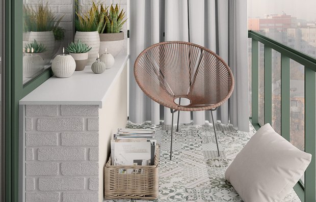 Фотография: Балкон в стиле Скандинавский, Современный, Гид, как оформить балкон – фото на INMYROOM