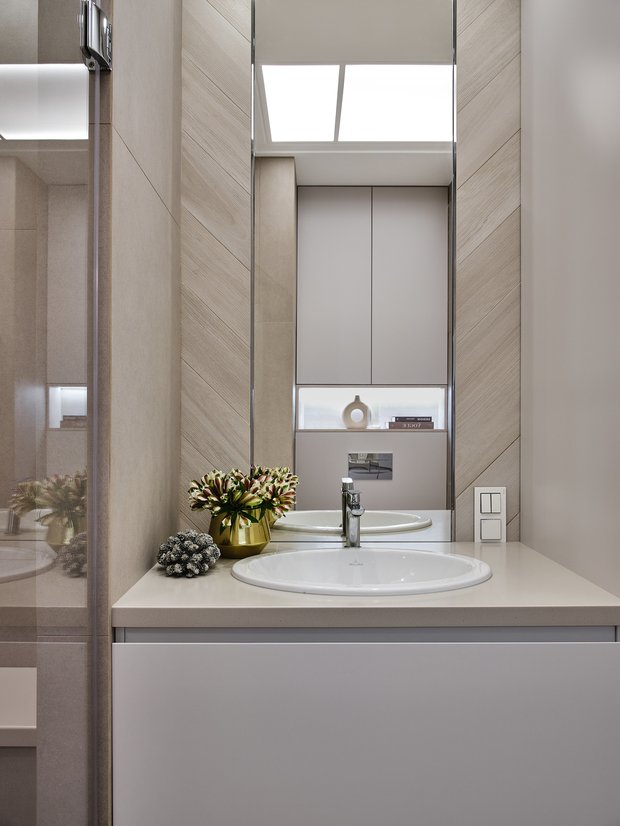 Фотография: Ванная в стиле Классический, Современный, Квартира, Проект недели, Москва, Лидия Большакова, NW-Interior, 3 комнаты, 60-90 метров – фото на INMYROOM