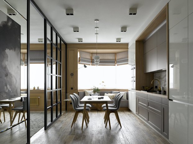 Фотография: Кухня и столовая в стиле Современный, Спальня, Декор интерьера, Студия, Антонина Синчугова – фото на INMYROOM