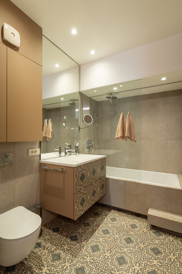 Фото: в стиле, Модерн, Квартира, Практичный ремонт, 4 и более, Более 90 метров, Индивидуальный проект, Баку, Азербайджан – фото на INMYROOM