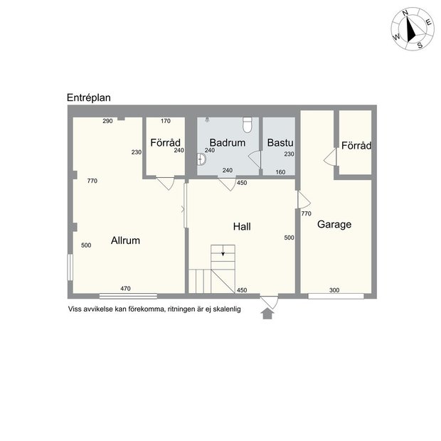 План первого этажа