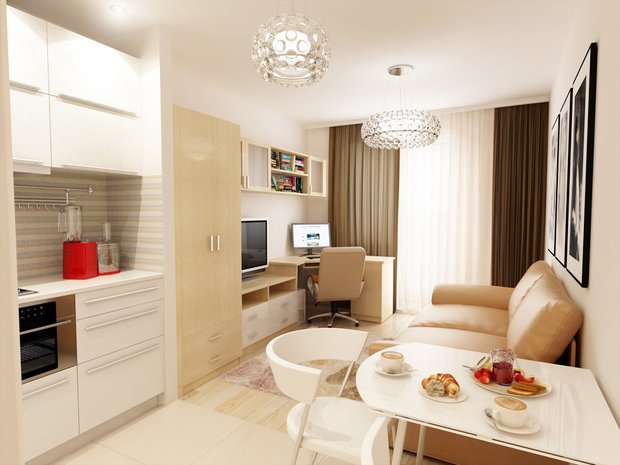 Фотография:  в стиле , Кухня и столовая, Гостиная, Советы – фото на INMYROOM