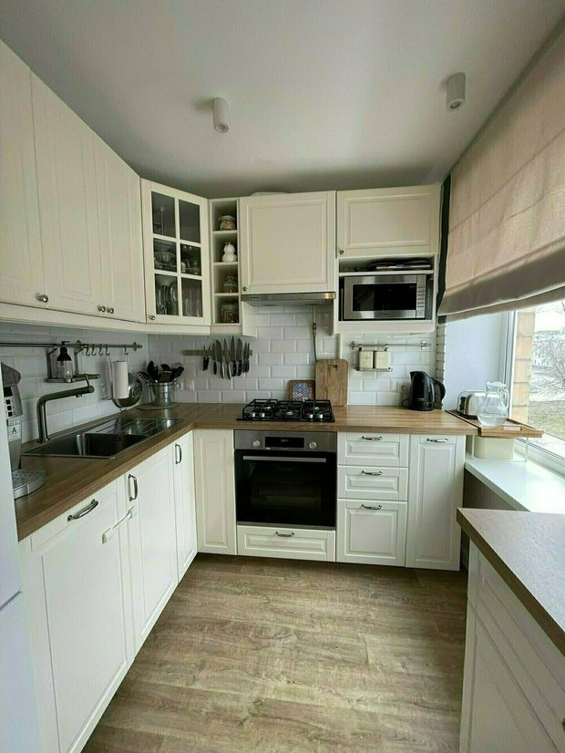 Фото: в стиле, кухне и столовой, римейк, ремонт на практике - фото в Inmyroom