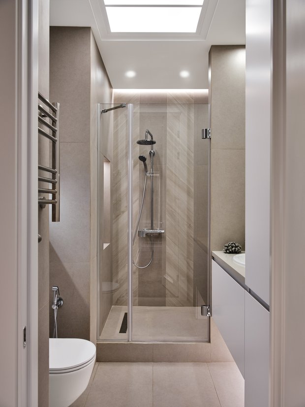 Фотография: Ванная в стиле Классический, Современный, Квартира, Проект недели, Москва, Лидия Большакова, NW-Interior, 3 комнаты, 60-90 метров – фото на INMYROOM