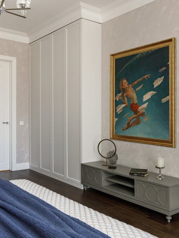 Фото: Спальня в классическом современном стиле - фото на INMYROOM