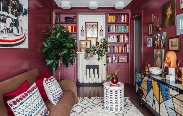 Фотография: Гостиная в стиле Эклектика, Ремонт на практике, Brite, быстрый ремонт, ремонт за выходные – фото на INMYROOM