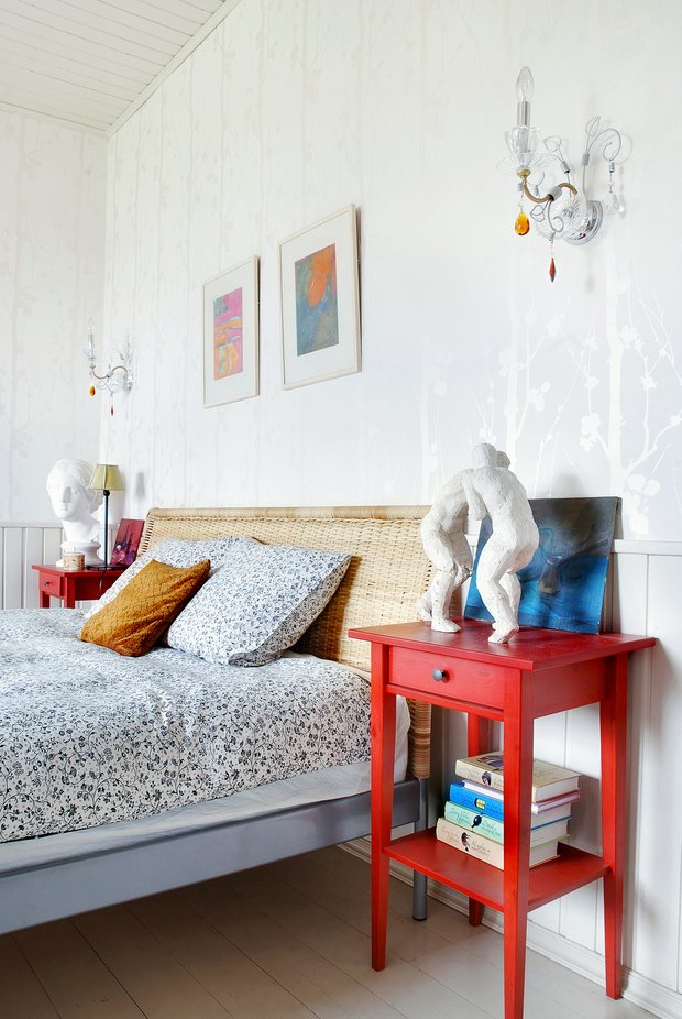 Фотография: Спальня в стиле Прованс и Кантри, Дом, Проект недели, Дача, Галина Юрьева, Дом и дача, Рязанская область, кухня-гостиная дизайн, дом из беноблоков – фото на INMYROOM