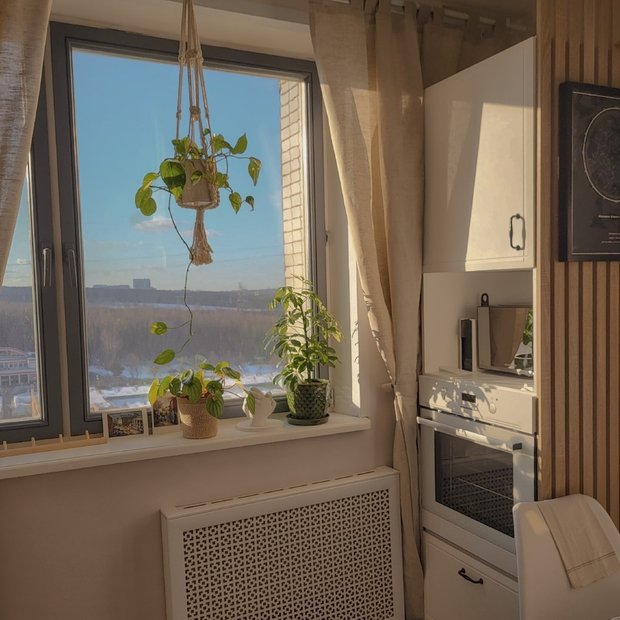 Фотография: Кухня и столовая в стиле Скандинавский, Ремонт на практике, Панельный дом – фото на INMYROOM