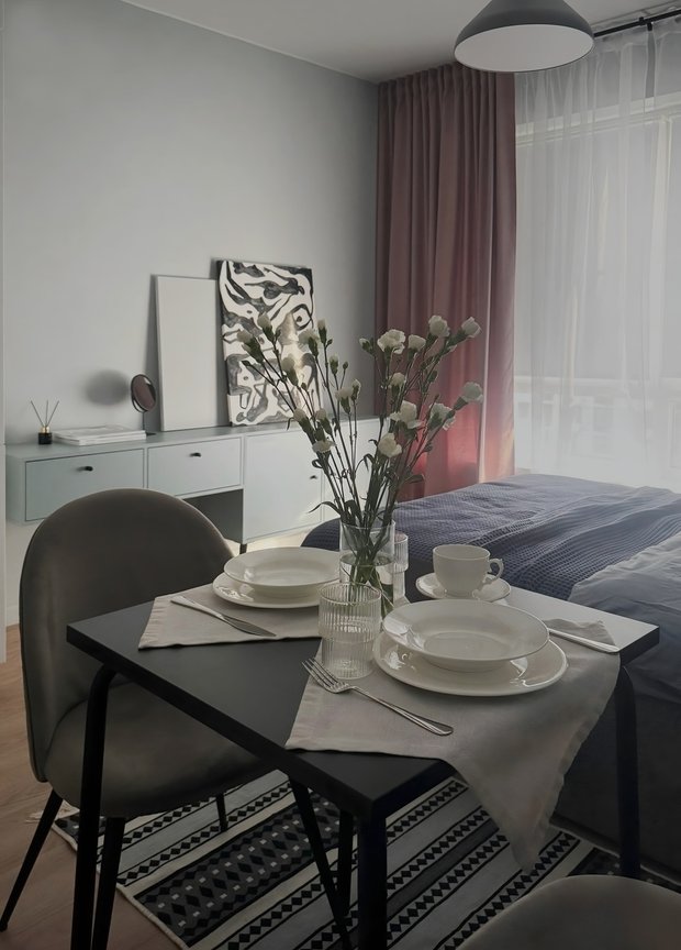 Фотография:  в стиле , Малогабаритная квартира, Квартира, Студия, Переделка, Московская область, до 40 метров, минимализм с элементами современного дизайна, Юлия Саргсян – фото на INMYROOM