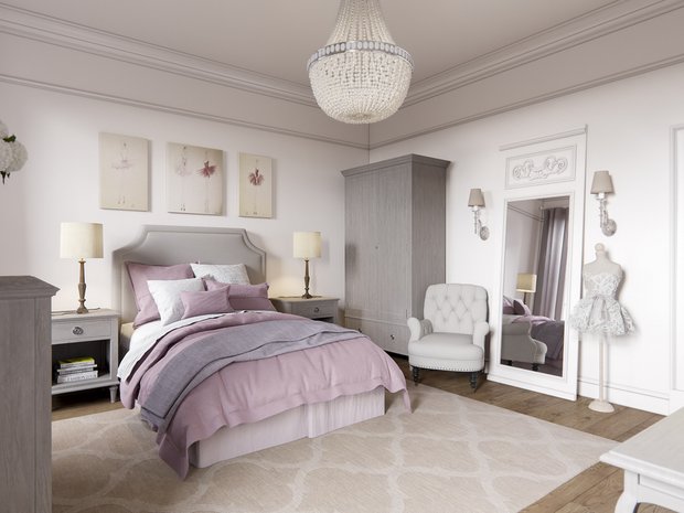 Фотография: Спальня в стиле Классический, Квартира, Проект недели, Санкт-Петербург, Монолитный дом, 4 и больше, Более 90 метров, Студия Александра Акименкова, ЖК Brilliant House – фото на INMYROOM