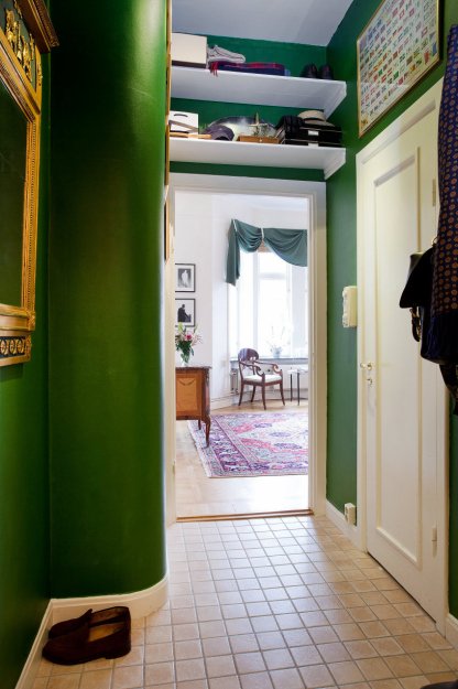 Фотография: Прихожая в стиле Скандинавский, Эклектика, Гостиная, Классический, Малогабаритная квартира, Квартира, Дома и квартиры, Стокгольм – фото на INMYROOM