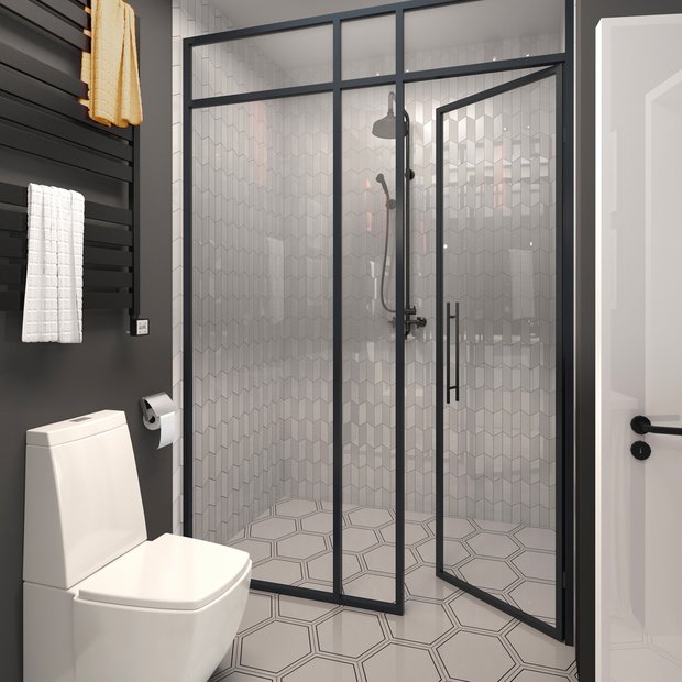 Фотография: Ванная в стиле Современный, Квартира, Проект недели, Санкт-Петербург, 4 и больше, Более 90 метров, Монолитно-кирпичный, Маша Гудукина, ЖК «Коломяги Эко» – фото на INMYROOM