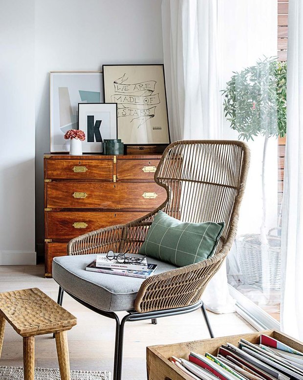 Фотография: Гостиная в стиле Эко, Кухня и столовая, Спальня, Прованс и Кантри, Эклектика, Декор и DIY, Квартира, Испания, Белый, Мадрид, Бирюзовый, 4 и больше, Более 90 метров, как оформить квартиру светлой – фото на INMYROOM