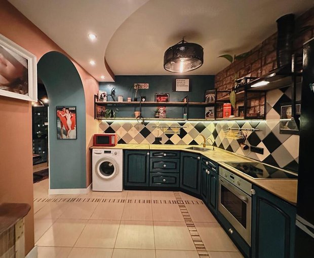 Фотография: в стиле , Квартира, Переделка, Санкт-Петербург, 2 комнаты, 60-90 метров, эклектика с элементами современного и индустриального стиля, фото интерьера, дизайн интерьера фото, Игорь Азаров-Маргалит – фото на INMYROOM