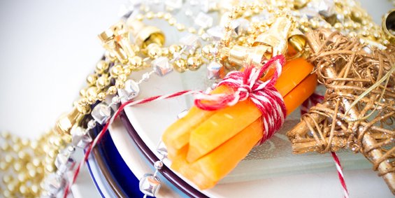 Фотография: Гостиная в стиле Прованс и Кантри, Праздник, Стиль жизни, Еда, Новый Год – фото на INMYROOM