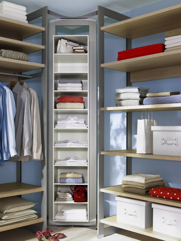Гардеробная Cornice c угловым поворотным механизмом, Raumplus