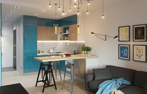 Фотография: Гостиная в стиле Скандинавский, Гид, Ольга Шаповалова, Мила Колпакова, Бюро «Общая Площадь», Анна Елина – фото на INMYROOM