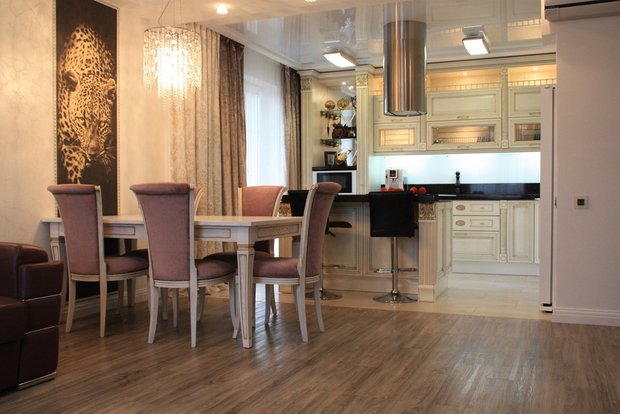 Фотография:  в стиле , Кухня и столовая, Гостиная, Советы – фото на INMYROOM