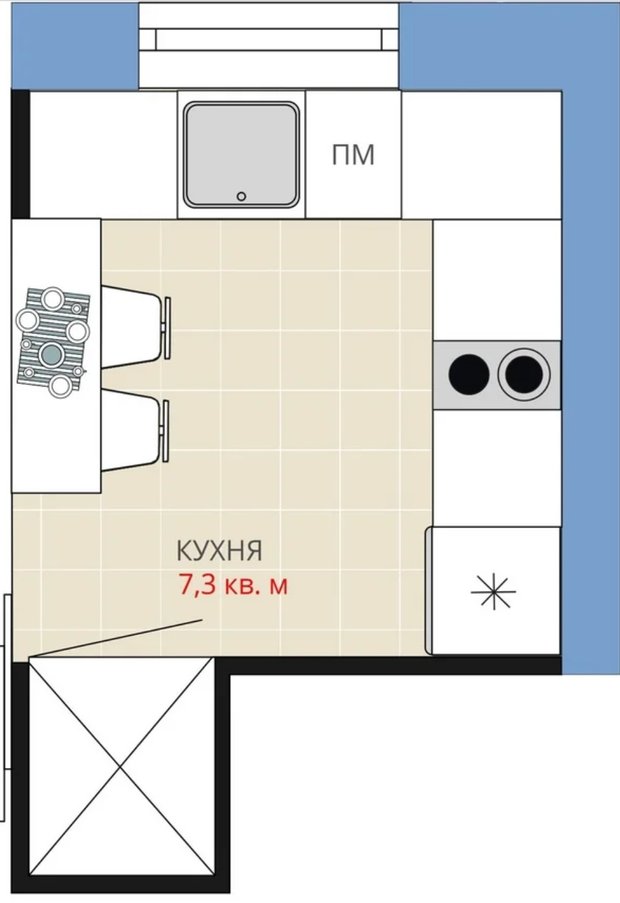 Фотография:  в стиле , Кухня и столовая, Перепланировка – фото на INMYROOM