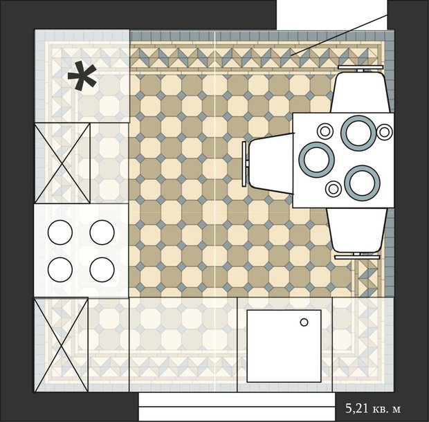 Фотография: Планировки в стиле , Кухня и столовая, Перепланировка, кухня в хрущевке, Анастасия Киселева, Максим Джураев, Хрущевка – фото на INMYROOM