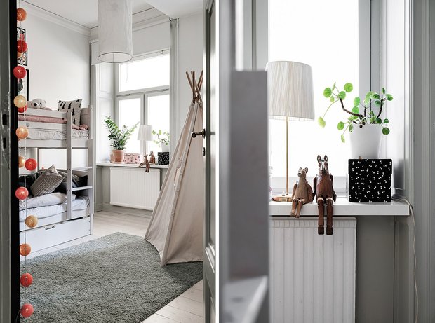 Фотография: Детская в стиле Скандинавский, Классический, Современный, Эклектика, Декор интерьера, Квартира, Швеция, Белый, Черный, Стокгольм, как оформить эклектичный интерьер, 3 комнаты, 60-90 метров – фото на INMYROOM