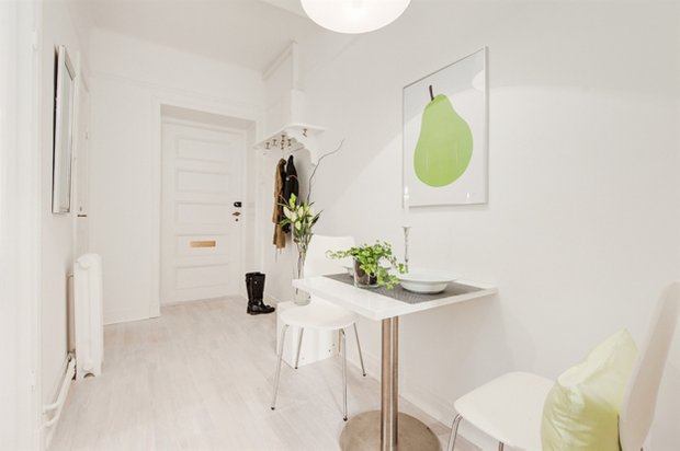 Фотография: Кухня и столовая в стиле Скандинавский, Малогабаритная квартира, Квартира, Дома и квартиры, Стокгольм – фото на INMYROOM