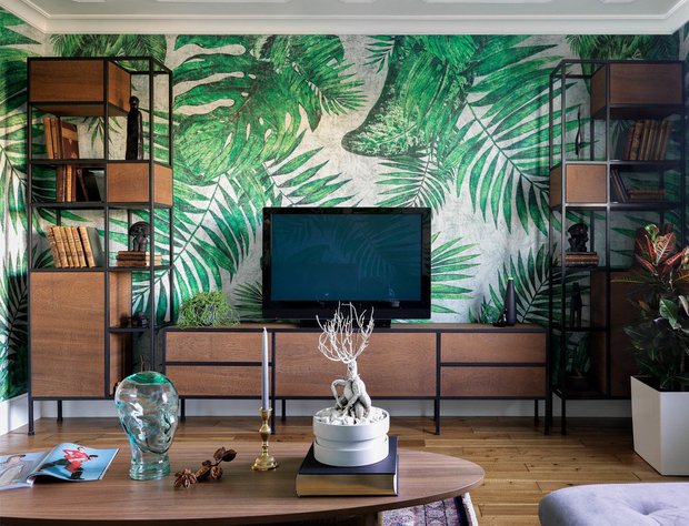 Фотография:  в стиле , Ремонт на практике, как поклеить обои, обои в интерьере – фото на INMYROOM