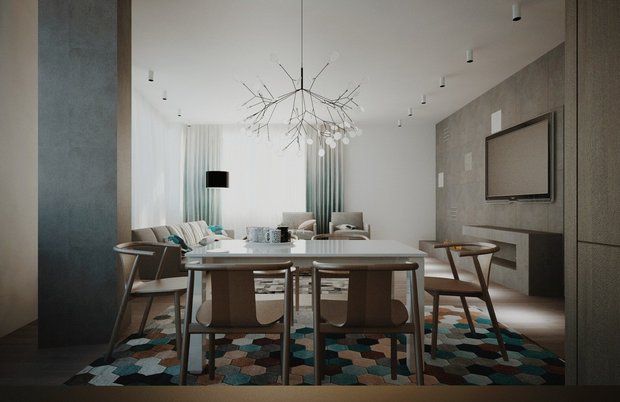 Фотография: Кухня и столовая в стиле Скандинавский, Гостиная, Советы – фото на INMYROOM