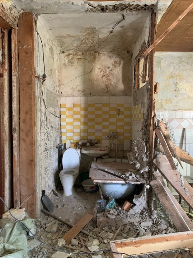 Фотография:  в стиле , Ванная, Ремонт на практике, Сталинка – фото на INMYROOM