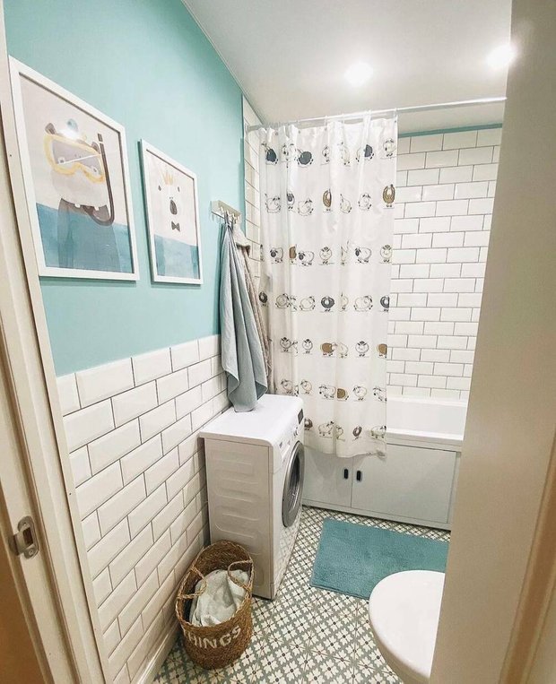 Фото: в стиле, Ванная, Практический ремонт, идеи для ванной комнаты, ванная в брежневке, ремонт ванной комнаты - фото на INMYROOM