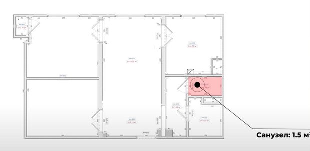 Небольшая ванная комната 3,5 м² в сталинском доме с очень красивой отделкой — INMYROOM