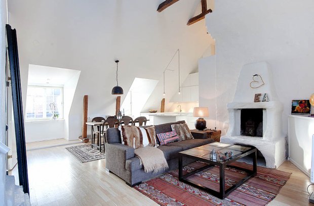 Фотография: Гостиная в стиле Скандинавский, Квартира, Дома и квартиры, Минимализм – фото на INMYROOM