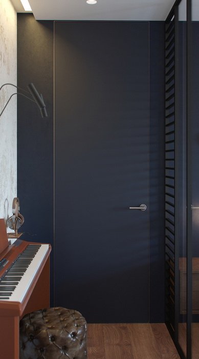 Фотография: в стиле , Спальня, Скандинавский, Белый, Минимализм, Проект недели, Черный, Москва, Коричневый, Евгения Лыкасова, Панельный дом – фото на INMYROOM