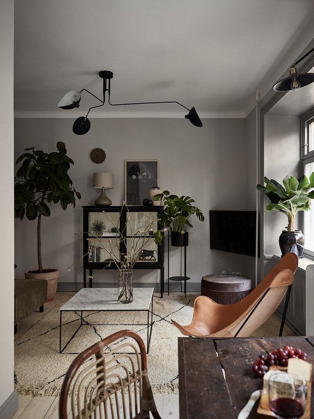 Фотография: Гостиная в стиле Скандинавский, Декор интерьера, Квартира, Швеция, 2 комнаты, 40-60 метров – фото на INMYROOM