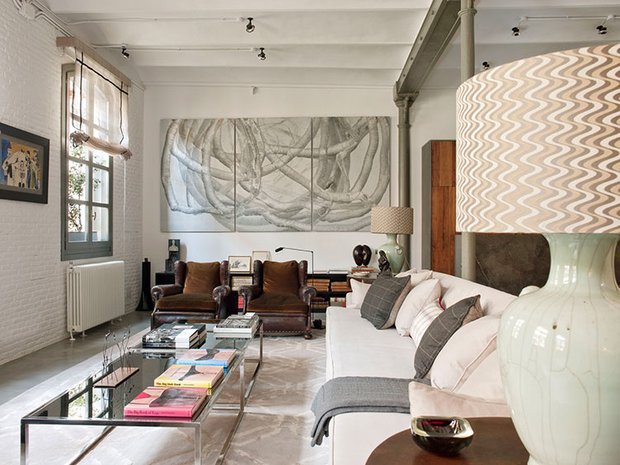 Фотография: Гостиная в стиле Лофт, Кухня и столовая, Советы, как оформить интерьер в стиле лофт, как оформить квартиру в стиле лофт, Леруа Мерлен, Leroy Merlin, IN MY BOX, Анна Показаньева – фото на INMYROOM