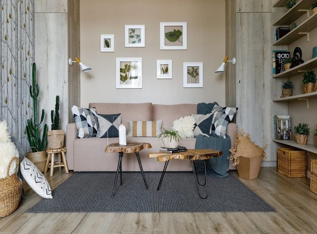 Фотография:  в стиле , Скандинавский, Квартира, Гид, уют дома, малогабаритка, хюгге, интерьер в стиле хюгге – фото на INMYROOM