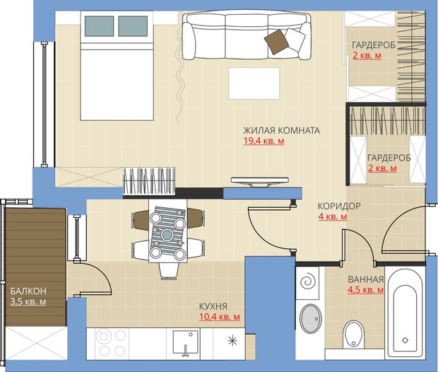 Фотография: Планировки в стиле , Перепланировка, Анастасия Киселева, Максим Джураев, UP-Квартал – фото на INMYROOM