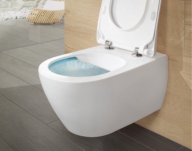 Фотография:  в стиле , Ванная, Советы, Villeroy & Boch, дизайн ванной комнаты, дизайн маленького санузла, Thomas Kannengiesser, SupraFix, Direct Flush, Soft Closing System, TitanCeram, Octagon, antibac, CeramicPlus – фото на INMYROOM