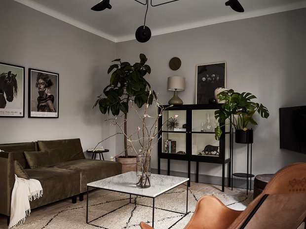 Фотография: Гостиная в стиле Скандинавский, Декор интерьера, Квартира, Швеция, 2 комнаты, 40-60 метров – фото на INMYROOM