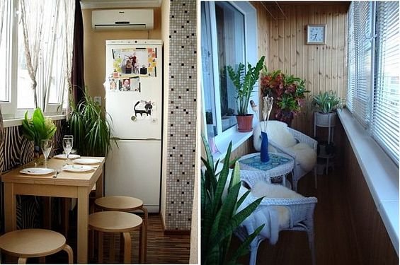 Фотография: Кухня и столовая в стиле Современный, Балкон, Декор интерьера, Квартира, Интерьер комнат – фото на INMYROOM