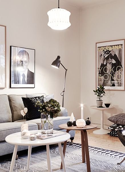 Фотография: Гостиная в стиле Скандинавский, Малогабаритная квартира – фото на INMYROOM