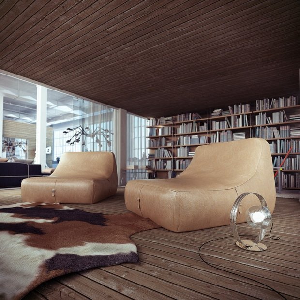 Фотография: Гостиная в стиле Лофт, Современный, Эклектика, Декор интерьера, Квартира, Дома и квартиры, Проект недели, Илья Беленя – фото на INMYROOM